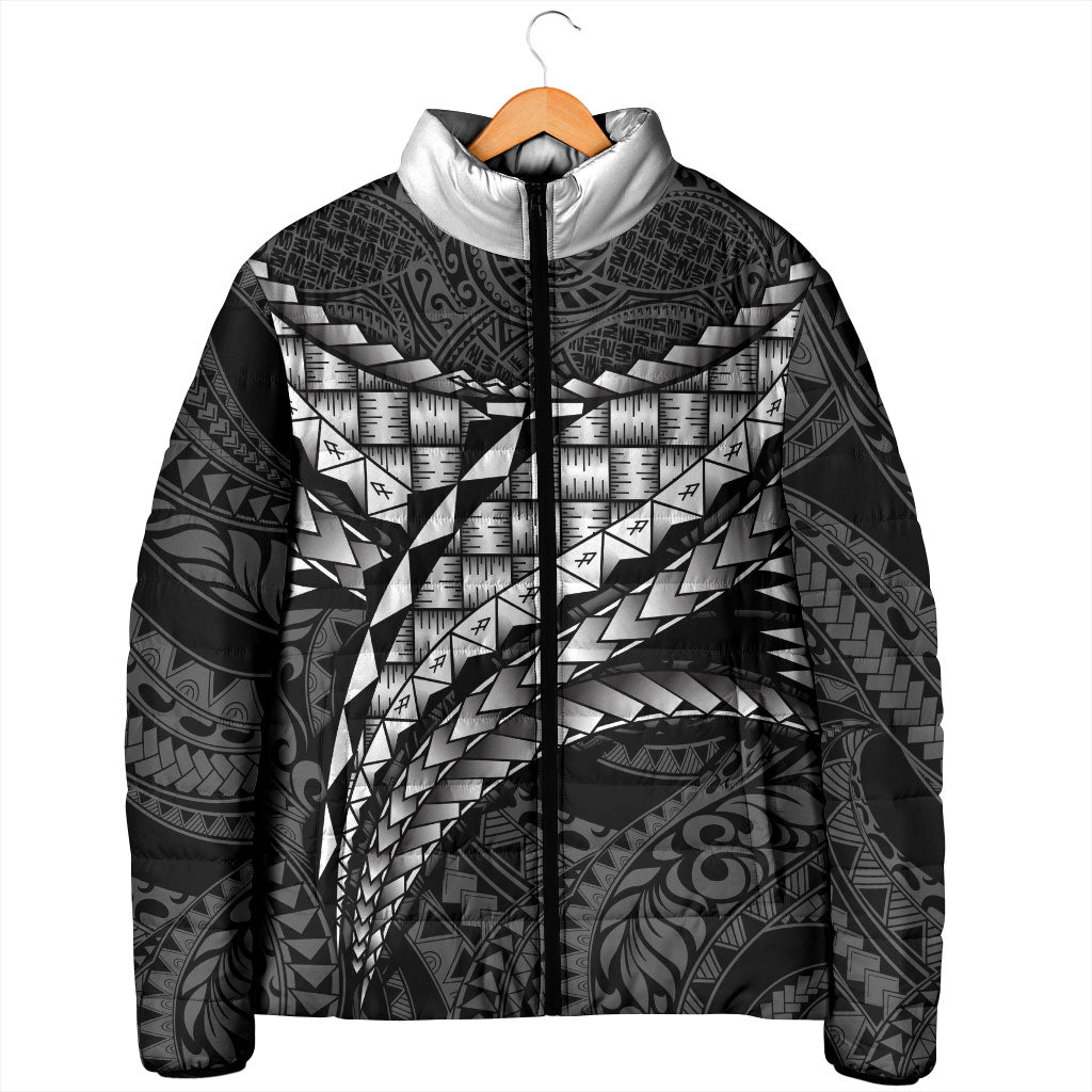 Hawaii Lauhala Tattoo Padded Jacket Hawaiian Hala Leaf Weaving
