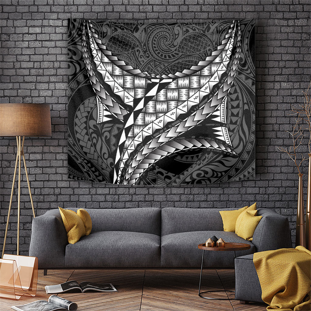 Hawaii Lauhala Tattoo Tapestry Hawaiian Hala Leaf Weaving LT14 Black - Polynesian Pride