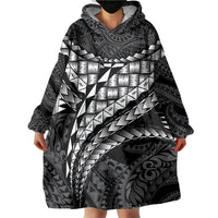 Hawaii Lauhala Tattoo Wearable Blanket Hoodie Hawaiian Hala Leaf Weaving