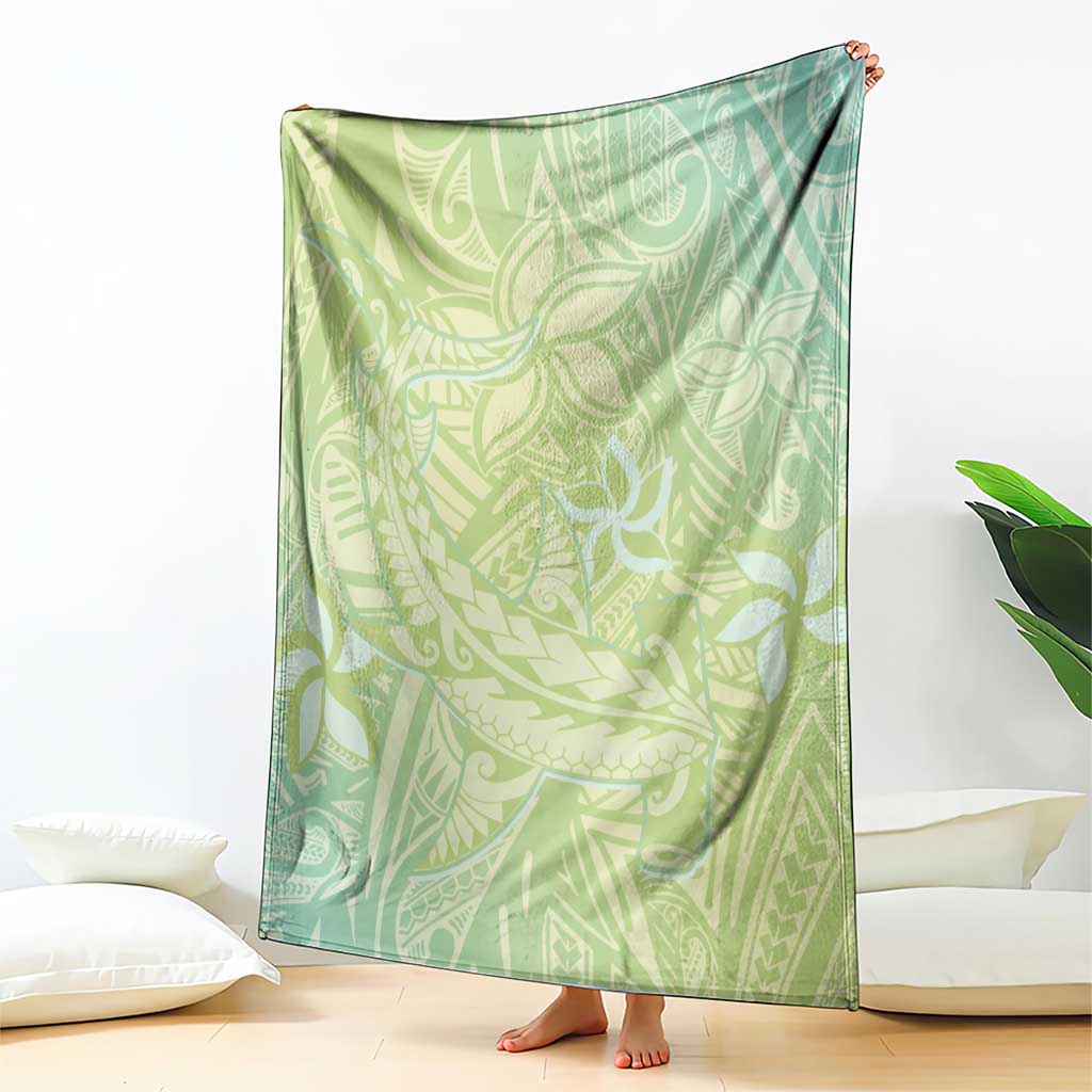 Baby Green Gradient Polynesia Blanket Hawaiian Tribal Hammerhead Shark Tattoo LT14 - Polynesian Pride