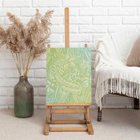 Baby Green Gradient Polynesia Canvas Wall Art Hawaiian Tribal Hammerhead Shark Tattoo LT14 - Polynesian Pride