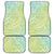 Baby Green Gradient Polynesia Car Mats Hawaiian Tribal Hammerhead Shark Tattoo