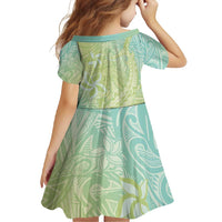 Baby Green Gradient Polynesia Family Matching Mermaid Dress and Hawaiian Shirt Hawaiian Tribal Hammerhead Shark Tattoo