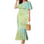 Baby Green Gradient Polynesia Family Matching Mermaid Dress and Hawaiian Shirt Hawaiian Tribal Hammerhead Shark Tattoo