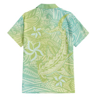 Baby Green Gradient Polynesia Hawaiian Shirt Hawaiian Tribal Hammerhead Shark Tattoo LT14 - Polynesian Pride