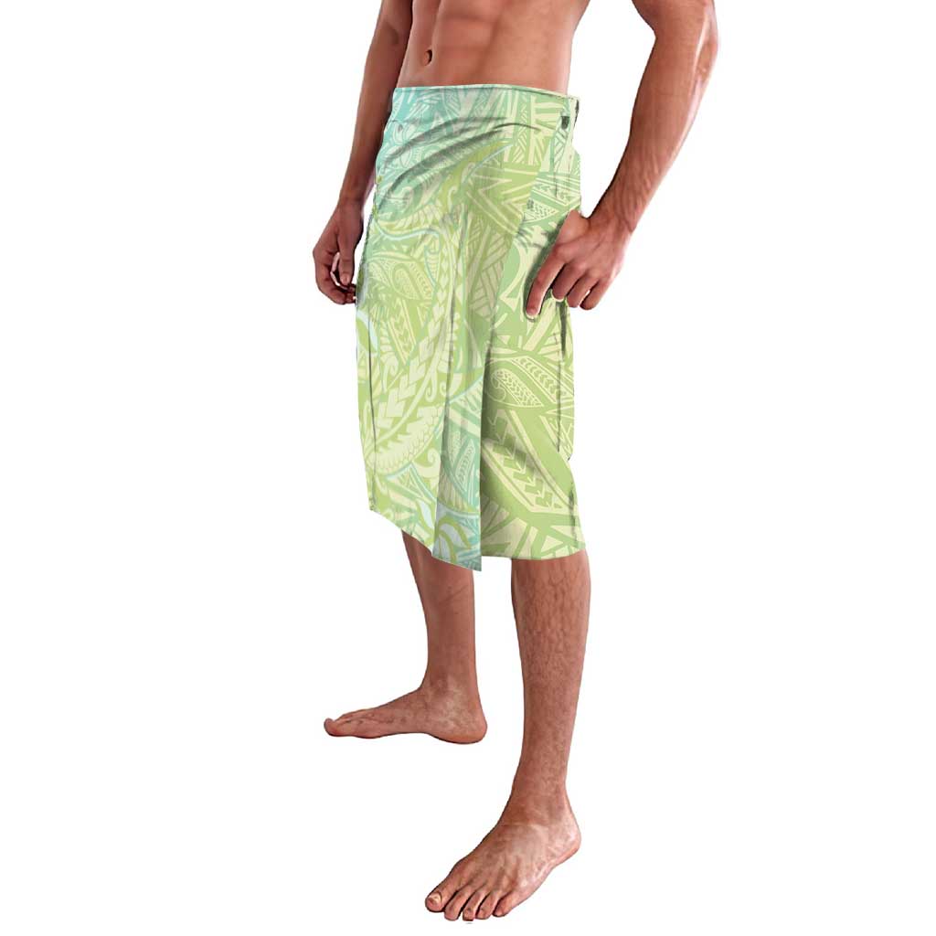 Baby Green Gradient Polynesia Lavalava Hawaiian Tribal Hammerhead Shark Tattoo LT14 - Polynesian Pride