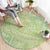 Baby Green Gradient Polynesia Round Carpet Hawaiian Tribal Hammerhead Shark Tattoo