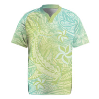 Baby Green Gradient Polynesia Rugby Jersey Hawaiian Tribal Hammerhead Shark Tattoo LT14 Baby Green - Polynesian Pride