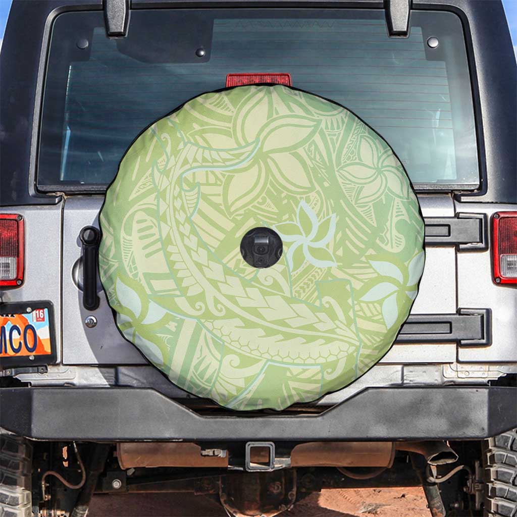 Baby Green Gradient Polynesia Spare Tire Cover Hawaiian Tribal Hammerhead Shark Tattoo