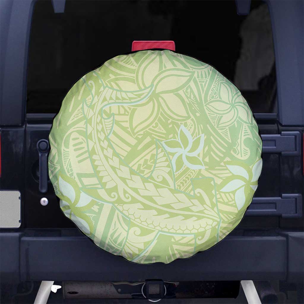 Baby Green Gradient Polynesia Spare Tire Cover Hawaiian Tribal Hammerhead Shark Tattoo LT14 - Polynesian Pride