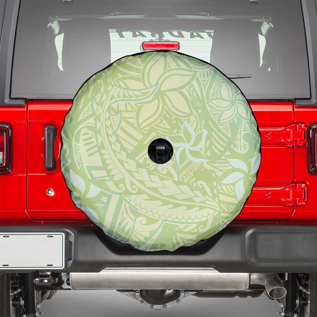 Baby Green Gradient Polynesia Spare Tire Cover Hawaiian Tribal Hammerhead Shark Tattoo LT14 - Polynesian Pride