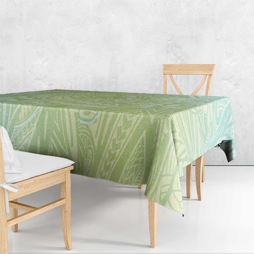 Baby Green Gradient Polynesia Tablecloth Hawaiian Tribal Hammerhead Shark Tattoo LT14 - Polynesian Pride