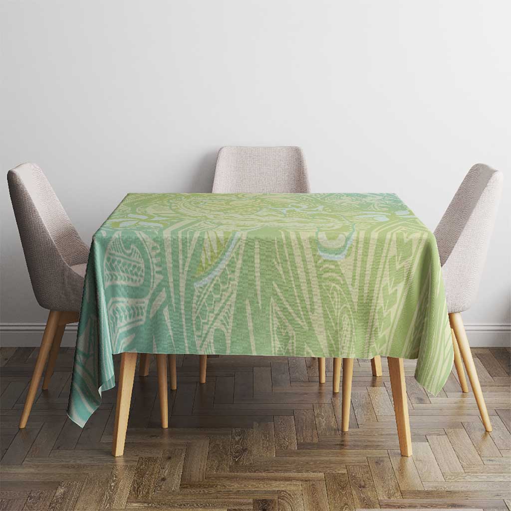 Baby Green Gradient Polynesia Tablecloth Hawaiian Tribal Hammerhead Shark Tattoo LT14 - Polynesian Pride