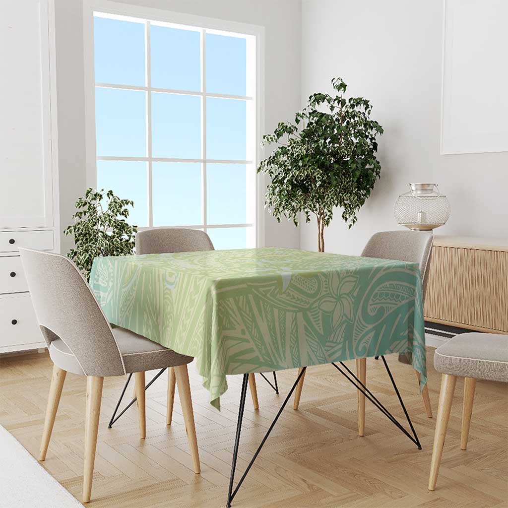 Baby Green Gradient Polynesia Tablecloth Hawaiian Tribal Hammerhead Shark Tattoo LT14 - Polynesian Pride