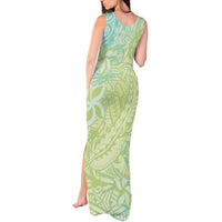 Baby Green Gradient Polynesia Tank Maxi Dress Hawaiian Tribal Hammerhead Shark Tattoo LT14 - Polynesian Pride