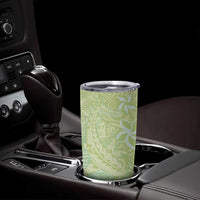 Baby Green Gradient Polynesia Tumbler Cup Hawaiian Tribal Hammerhead Shark Tattoo