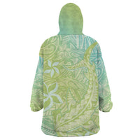 Baby Green Gradient Polynesia Wearable Blanket Hoodie Hawaiian Tribal Hammerhead Shark Tattoo LT14 - Polynesian Pride