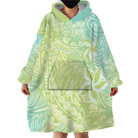 Baby Green Gradient Polynesia Wearable Blanket Hoodie Hawaiian Tribal Hammerhead Shark Tattoo LT14 - Polynesian Pride