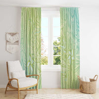 Baby Green Gradient Polynesia Window Curtain Hawaiian Tribal Hammerhead Shark Tattoo LT14 - Polynesian Pride