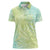 Baby Green Gradient Polynesia Women Polo Shirt Hawaiian Tribal Hammerhead Shark Tattoo