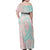 Baby Pink Gradient Polynesia Family Matching Off Shoulder Maxi Dress and Hawaiian Shirt Hawaiian Tribal Hammerhead Shark Tattoo