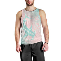 Baby Pink Gradient Polynesia Men Tank Top Hawaiian Tribal Hammerhead Shark Tattoo LT14 - Polynesian Pride