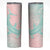 Baby Pink Gradient Polynesia Skinny Tumbler Hawaiian Tribal Hammerhead Shark Tattoo