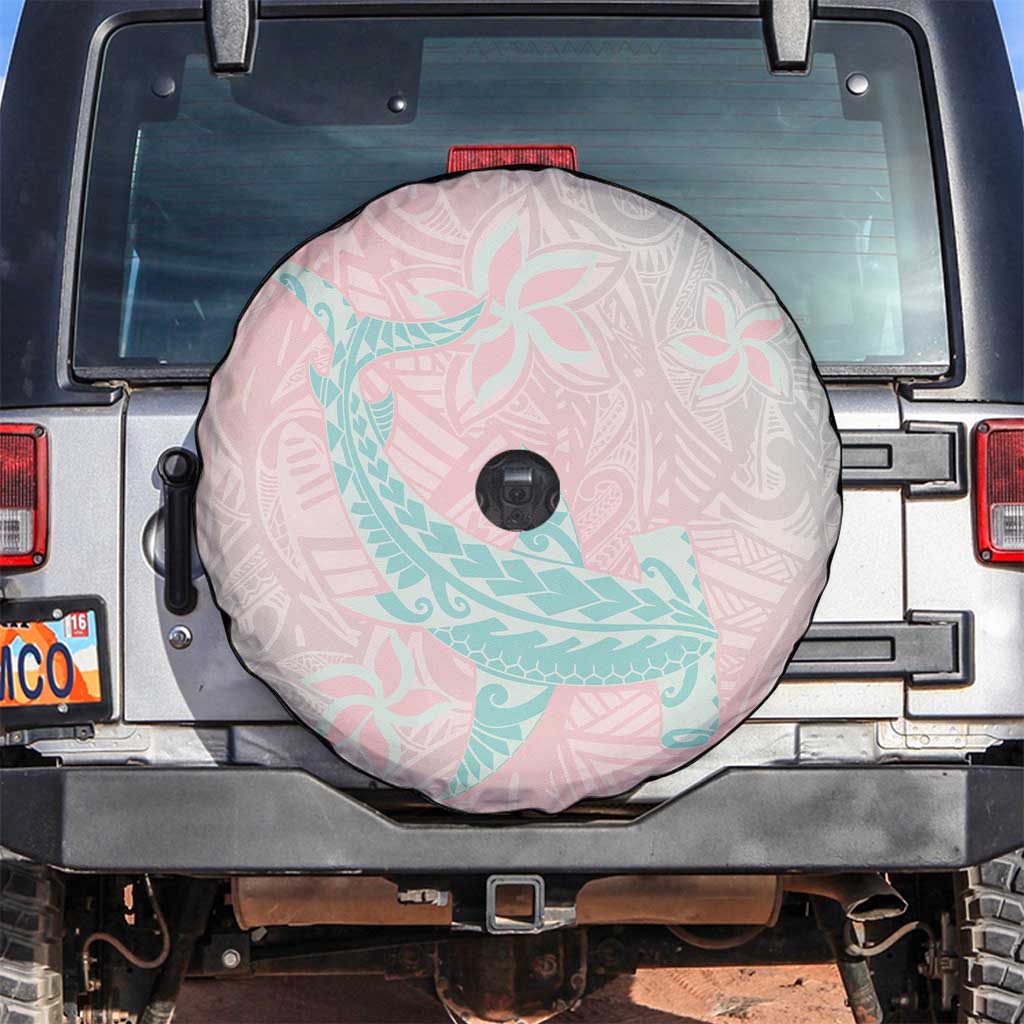 Baby Pink Gradient Polynesia Spare Tire Cover Hawaiian Tribal Hammerhead Shark Tattoo LT14 Baby Pink - Polynesian Pride