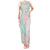 Baby Pink Gradient Polynesia Tank Maxi Dress Hawaiian Tribal Hammerhead Shark Tattoo