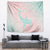 Baby Pink Gradient Polynesia Tapestry Hawaiian Tribal Hammerhead Shark Tattoo