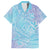 Baby Blue Gradient Polynesia Hawaiian Shirt Hawaiian Tribal Hammerhead Shark Tattoo