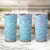 Baby Blue Gradient Polynesia Tumbler Cup Hawaiian Tribal Hammerhead Shark Tattoo