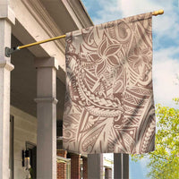 Pastel Brown Polynesia Garden Flag Hawaiian Tribal Hammerhead Shark Tattoo LT14 House Flag Pastel Brown - Polynesian Pride
