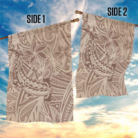 Pastel Brown Polynesia Garden Flag Hawaiian Tribal Hammerhead Shark Tattoo LT14 - Polynesian Pride