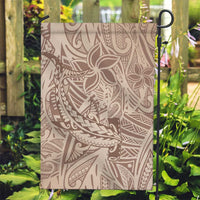 Pastel Brown Polynesia Garden Flag Hawaiian Tribal Hammerhead Shark Tattoo LT14 Garden Flag Pastel Brown - Polynesian Pride