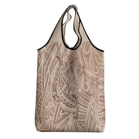 Pink Gradient Polynesia Grocery Bag Hawaiian Tribal Hammerhead Shark Tattoo LT14 - Polynesian Pride