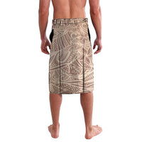 Pastel Brown Polynesia Lavalava Hawaiian Tribal Hammerhead Shark Tattoo LT14 - Polynesian Pride