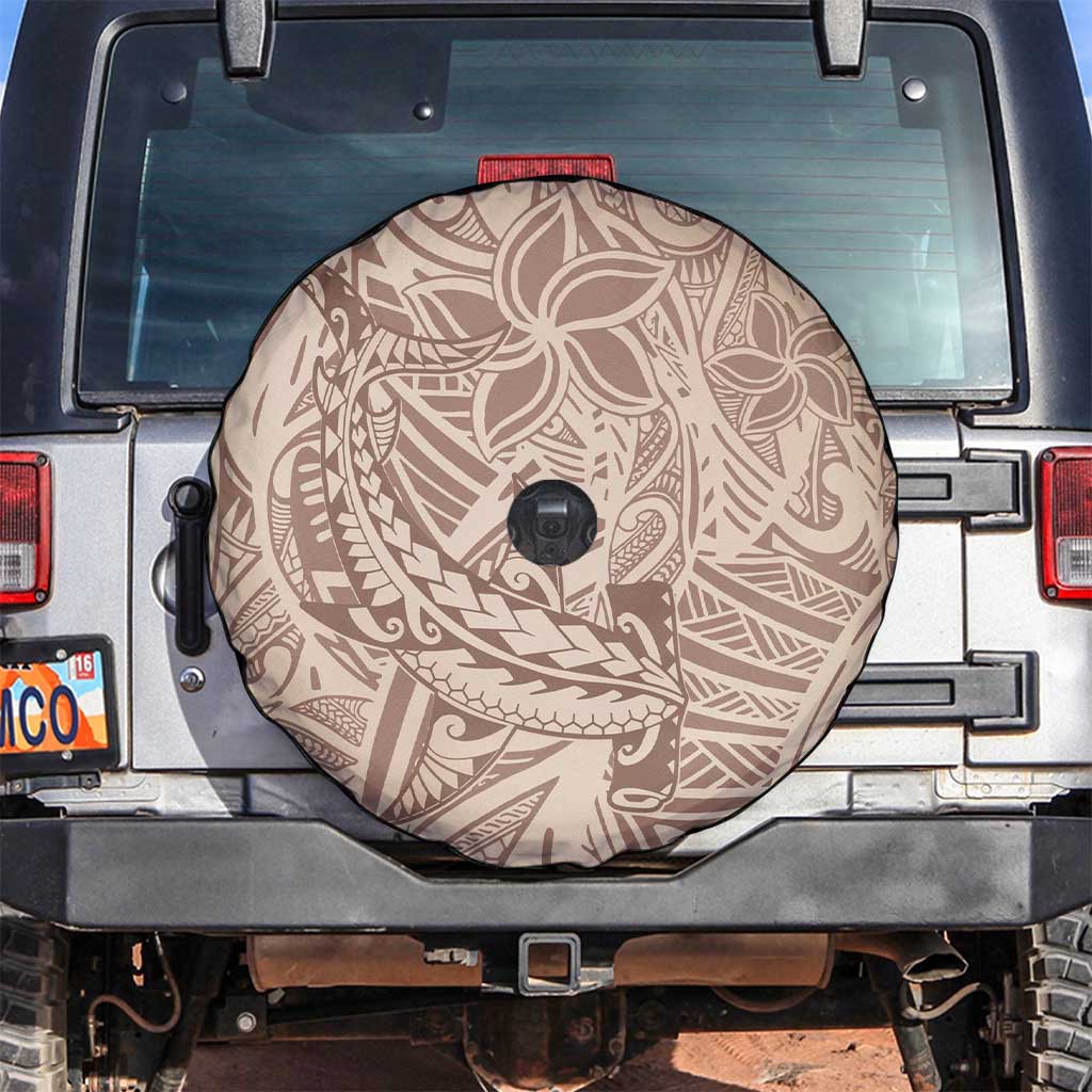 Pastel Brown Polynesia Spare Tire Cover Hawaiian Tribal Hammerhead Shark Tattoo LT14 Pastel Brown - Polynesian Pride