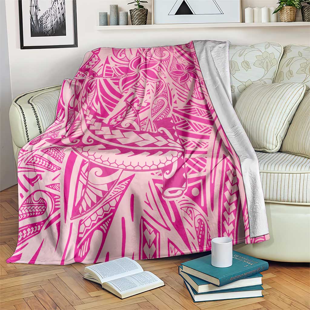 Beige Gradient Polynesia Blanket Hawaiian Tribal Hammerhead Shark Tattoo LT14 Beige - Polynesian Pride