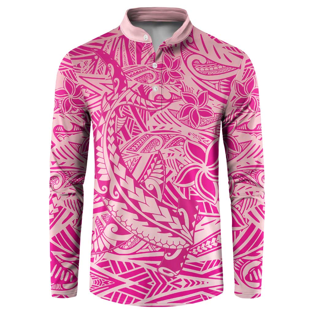 Beige Gradient Polynesia Button Sweatshirt Hawaiian Tribal Hammerhead Shark Tattoo LT14 Beige - Polynesian Pride