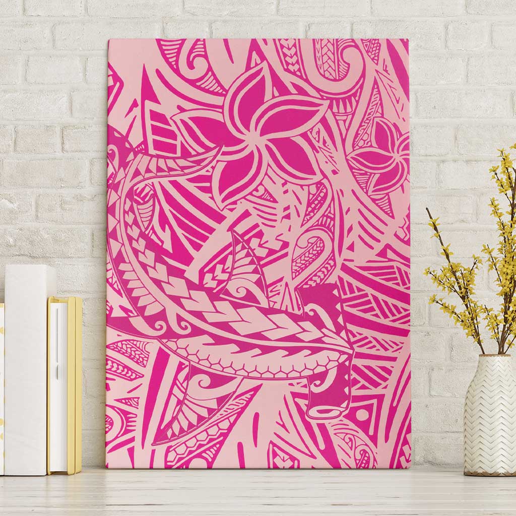 Beige Gradient Polynesia Canvas Wall Art Hawaiian Tribal Hammerhead Shark Tattoo LT14 Without Frame Beige - Polynesian Pride