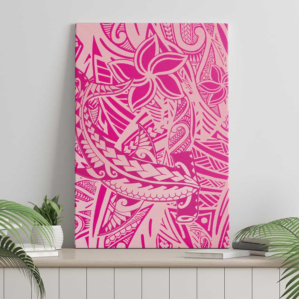 Beige Gradient Polynesia Canvas Wall Art Hawaiian Tribal Hammerhead Shark Tattoo LT14 - Polynesian Pride