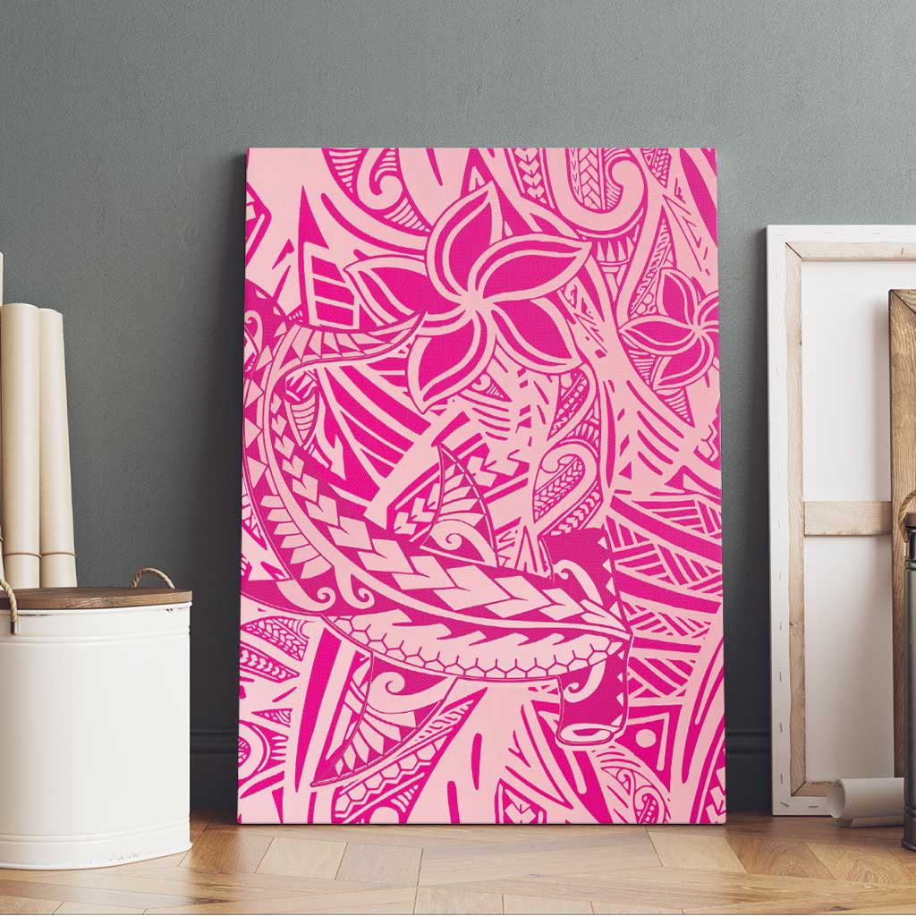 Beige Gradient Polynesia Canvas Wall Art Hawaiian Tribal Hammerhead Shark Tattoo LT14 - Polynesian Pride