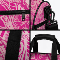 Beige Gradient Polynesia Duffle Bag Hawaiian Tribal Hammerhead Shark Tattoo