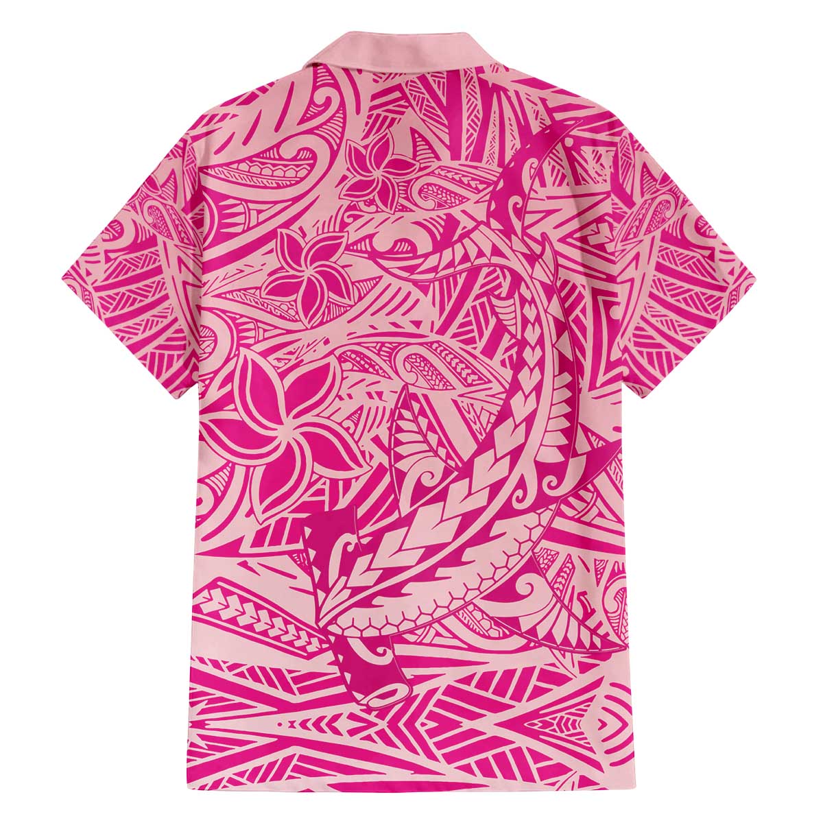 Beige Gradient Polynesia Family Matching Off The Shoulder Long Sleeve Dress and Hawaiian Shirt Hawaiian Tribal Hammerhead Shark Tattoo