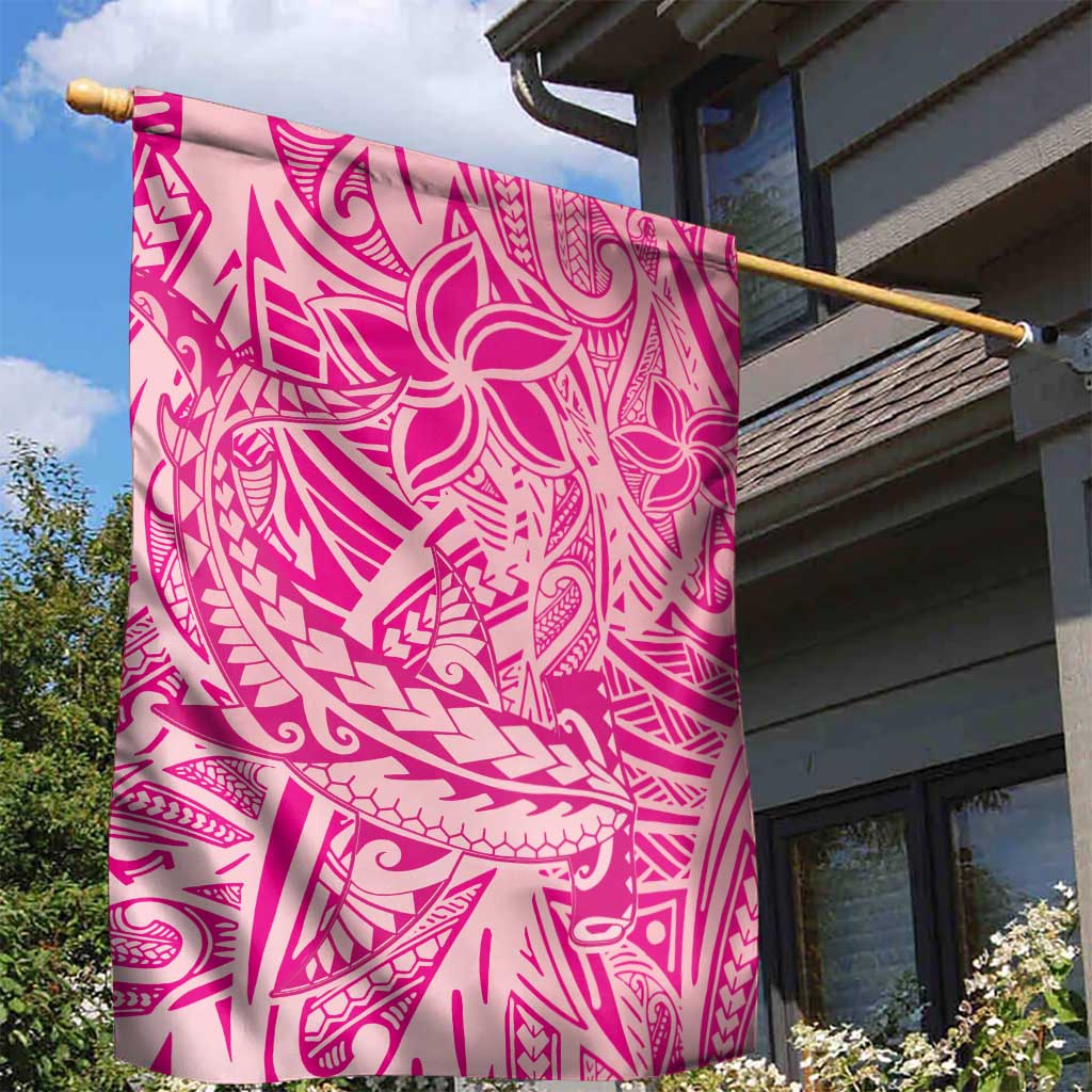 Beige Gradient Polynesia Garden Flag Hawaiian Tribal Hammerhead Shark Tattoo LT14 - Polynesian Pride