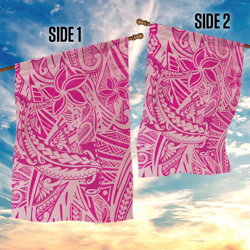 Beige Gradient Polynesia Garden Flag Hawaiian Tribal Hammerhead Shark Tattoo LT14 - Polynesian Pride