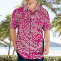 Beige Gradient Polynesia Hawaiian Shirt Hawaiian Tribal Hammerhead Shark Tattoo LT14 - Polynesian Pride