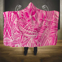 Beige Gradient Polynesia Hooded Blanket Hawaiian Tribal Hammerhead Shark Tattoo LT14 - Polynesian Pride