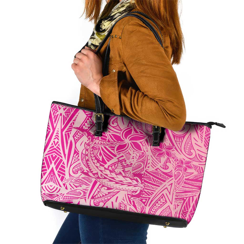 Beige Gradient Polynesia Leather Tote Bag Hawaiian Tribal Hammerhead Shark Tattoo LT14 Beige - Polynesian Pride